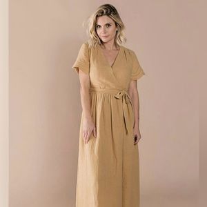 Rylee + Cru Eyelet Wrap Dress size Small
